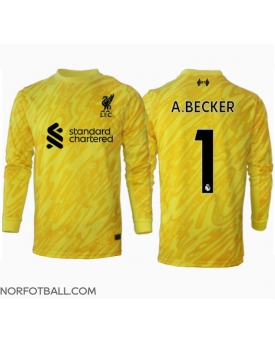 Billige Fotballdrakt Liverpool Alisson Becker #1 Keeper Replika Tredjedrakt 2024-25 Langermet